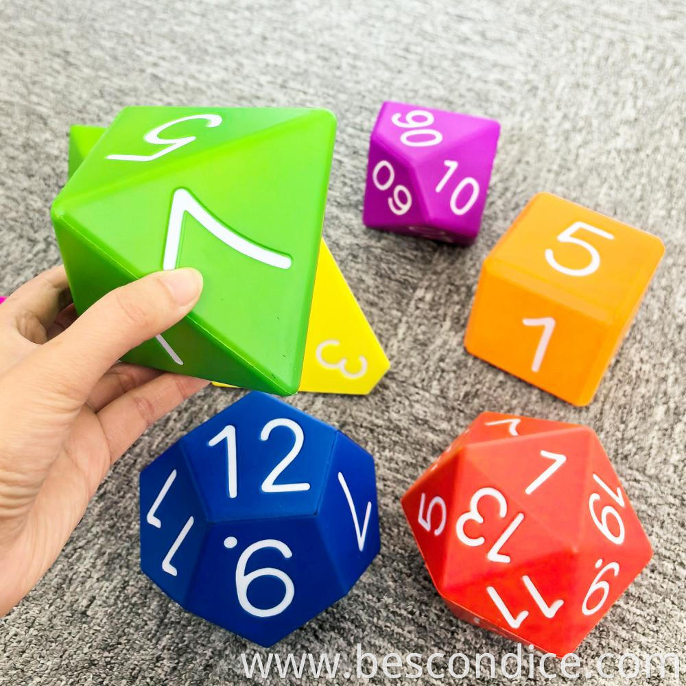 Jumbo Foam Polyhedron Dice For Rpg Game